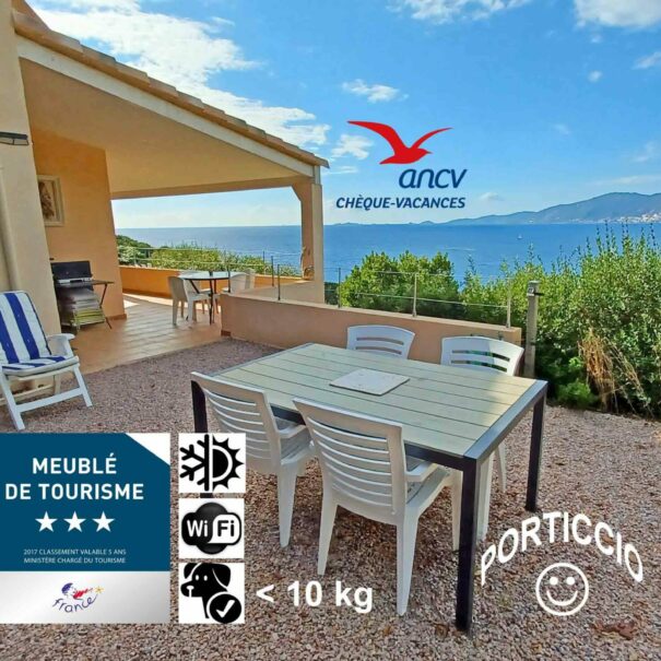 Soleil Topaze T3 Corsica Porticcio location de vacances bord de mer en Corse